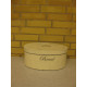 Gl.fransk brødkasse oval antique creme