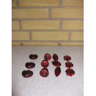 12 små glas pynt