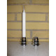 2 Lysestager i poleret aluminium