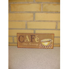 Metal skilte Cafe
