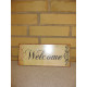 Metal skilte Welcome