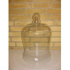 Glas klokke stor